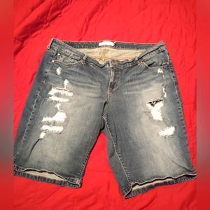Torrid Bermuda Jean Shorts